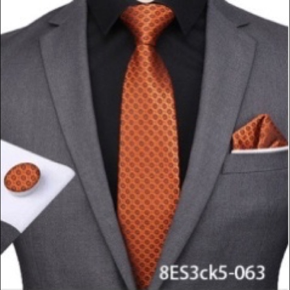 Tie sets (Tie, Pocket Square, and Cufflinks)